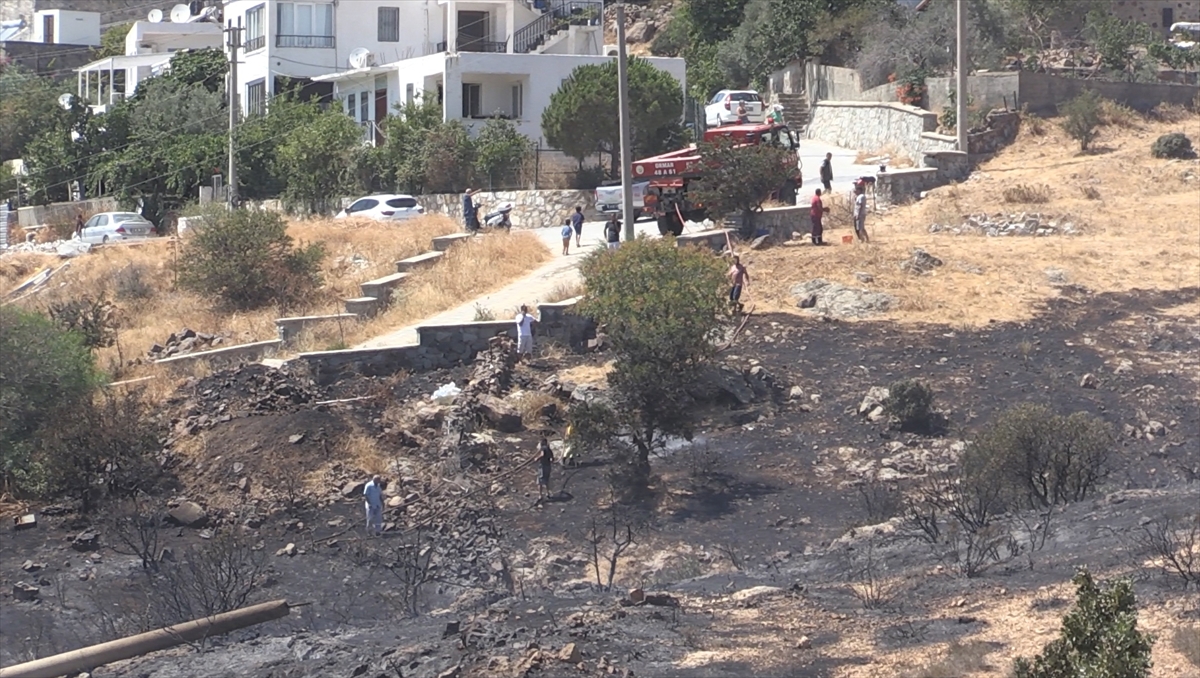 Muğla'da tarım arazisinde çıkan yangın söndürüldü