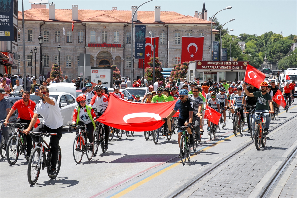 Konya'da 15 Temmuz Bisiklet Turu