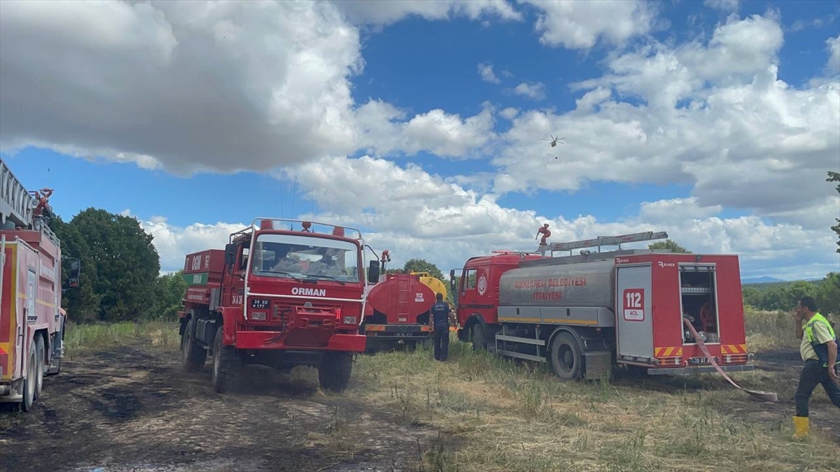 Kırklareli'nde ormanlık alanda çıkan yangın söndürüldü 