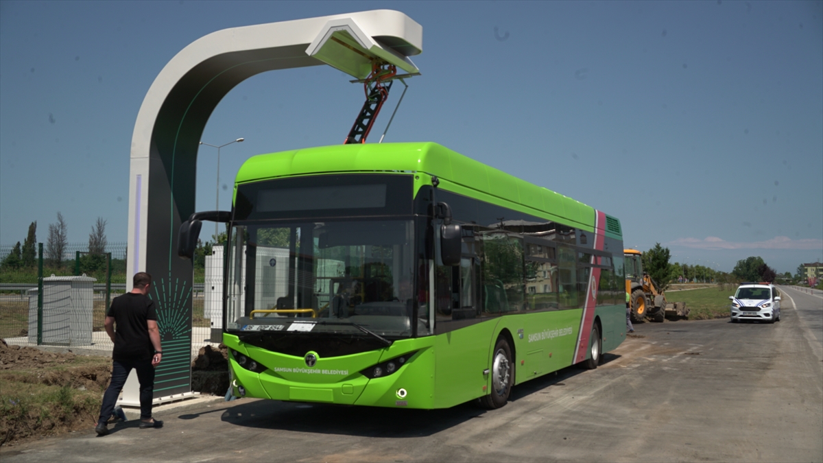 Samsun'da Hizmet Verecek Elektrikli Otobüslerin Test Süreci Başladı