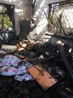 Burdur'da Evinde Yangın Çıkan Kişi Ağır Yaralandı