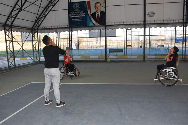 Şırnaklı Engelli Sporcular, Uluslararası Aspendos Open Tenis Turnuvası'na Hazırlanıyor