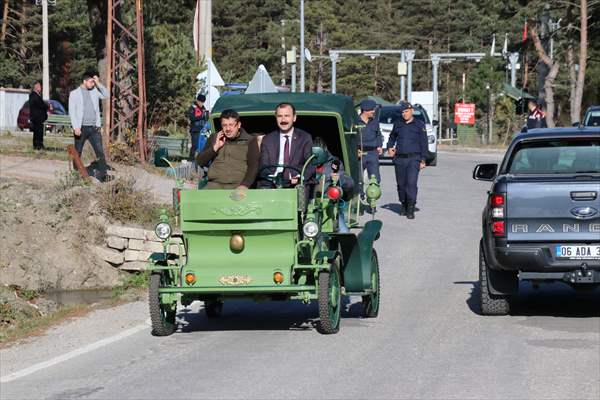 Abant'ta Kullanılacak Elektrikli Faytonun Deneme Sürüşü Yapıldı 