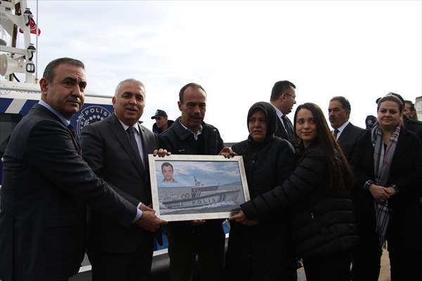 Tekirdağ'da Şehit Bekçi Koşal'ın İsmi Polis Botuna Verildi