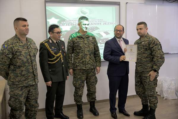 Türkçe Öğrenen Bosna Hersekli Askerlere Sertifikaları Takdim Edildi