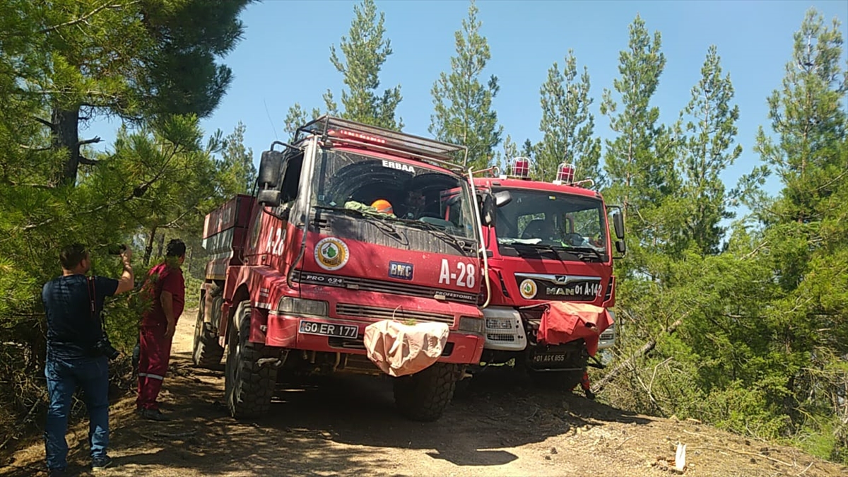 Adana'da Çıkan Orman Yangınına Müdahale Ediliyor 