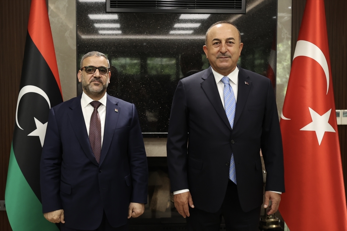  Dışişleri Bakanı Çavuşoğlu, Libya Yüksek Devlet Konseyi Başkanı Meşri İle Görüştü 
