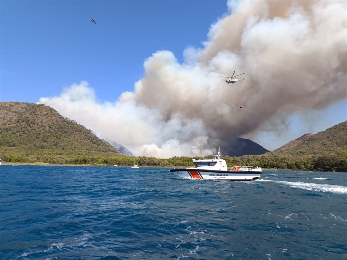 Marmaris'te Orman Yangını 