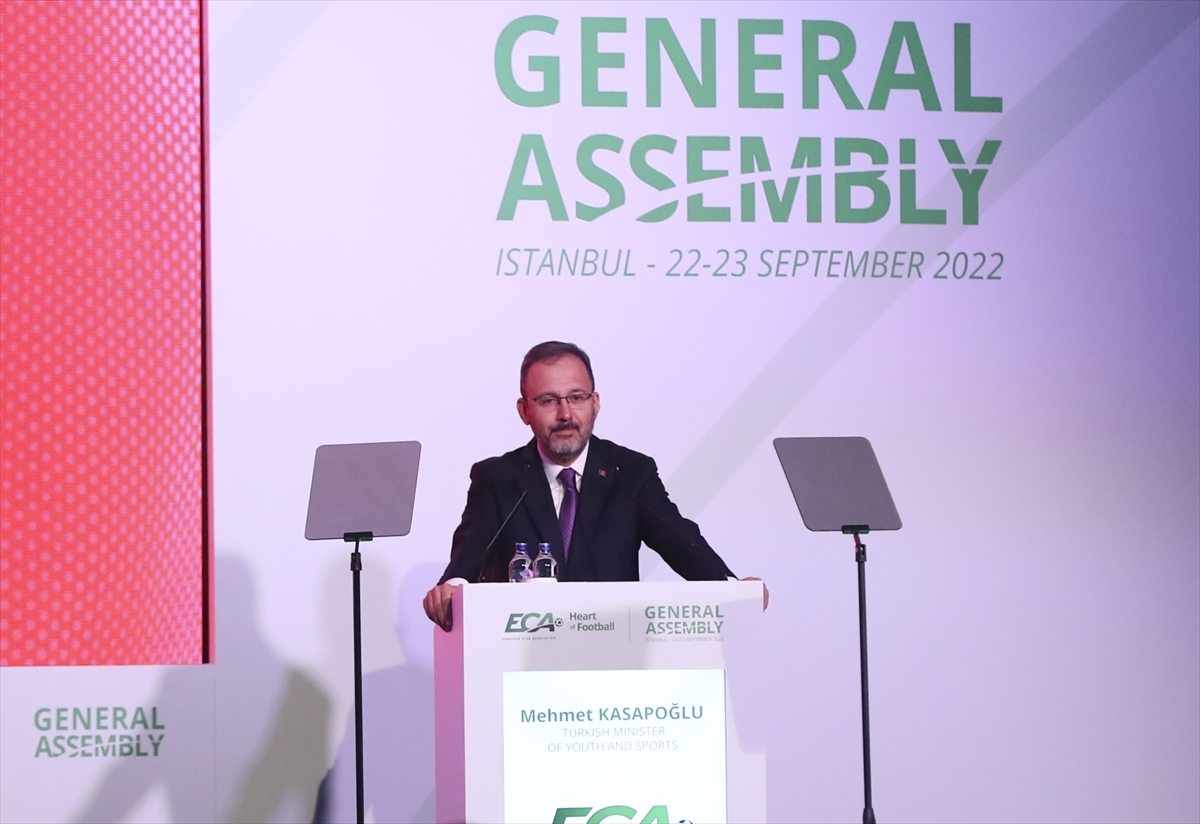 Bakan Kasapoğlu, Avrupa Kulüpler Birliği Genel Kurulu'nda Konuştu