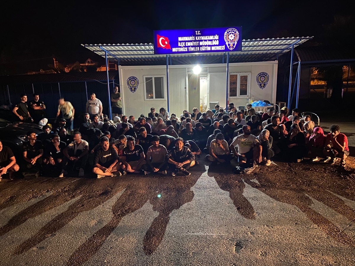 Marmaris'te 105 Düzensiz Göçmen Yakalandı