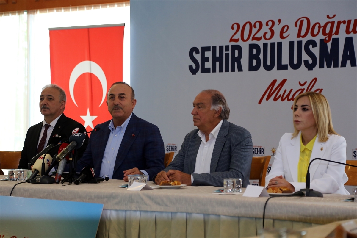 Dışişleri Bakanı Çavuşoğlu, Muğla'da Basın Toplantısı Düzenledi