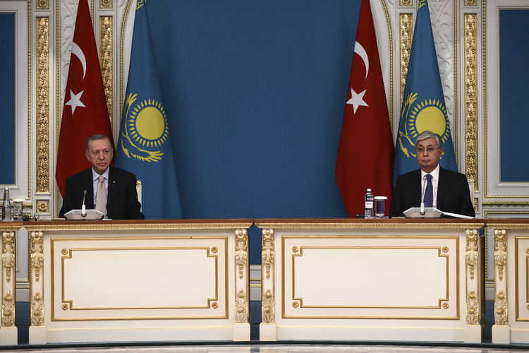 Cumhurbaşkanı Erdoğan, Tokayev İle Ortak Basın Toplantısında Konuştu