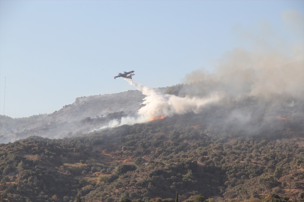 Aydın'da Makilik Alanda Çıkan Yangın Kontrol Altına Alındı