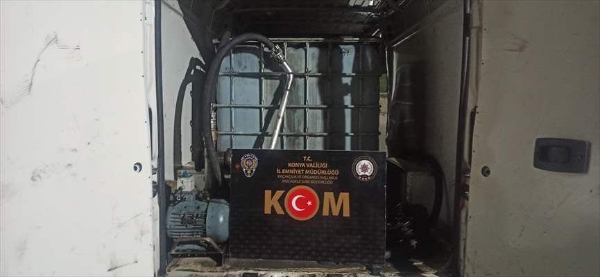 Konya'da 3 Bin 265 Litre Kaçak Akaryakıt Ele Geçirildi