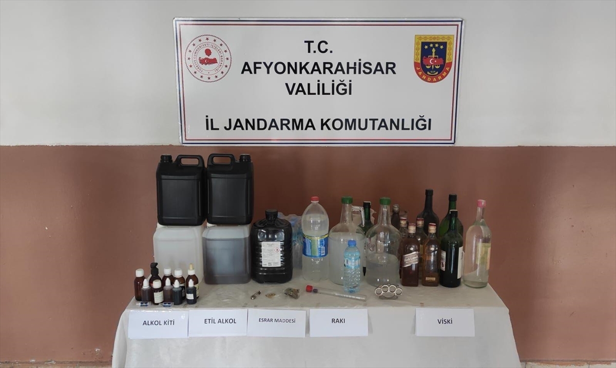 Afyonkarahisar'da Sahte İçki Üreten 2 Kişi Gözaltına Alındı