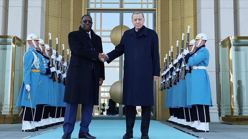 Cumhurbaşkanı Erdoğan, Senegal Cumhurbaşkanı Sall İle Bir Araya Geldi