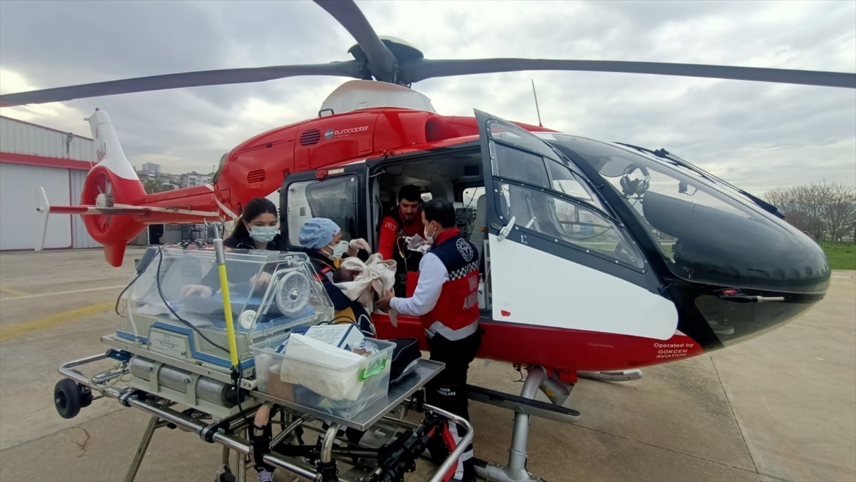 Trabzon'da Geçen Yıl Ambulans Helikopterle 298 Hasta Nakledildi
