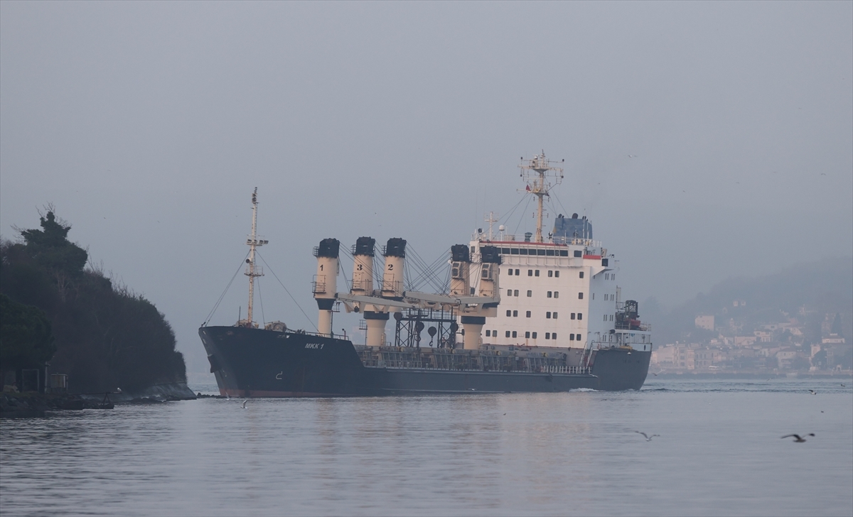 İstanbul Boğazı'ndaki Gemi Trafiği Karaya Oturan Yük Gemisi Nedeniyle Askıya Alındı