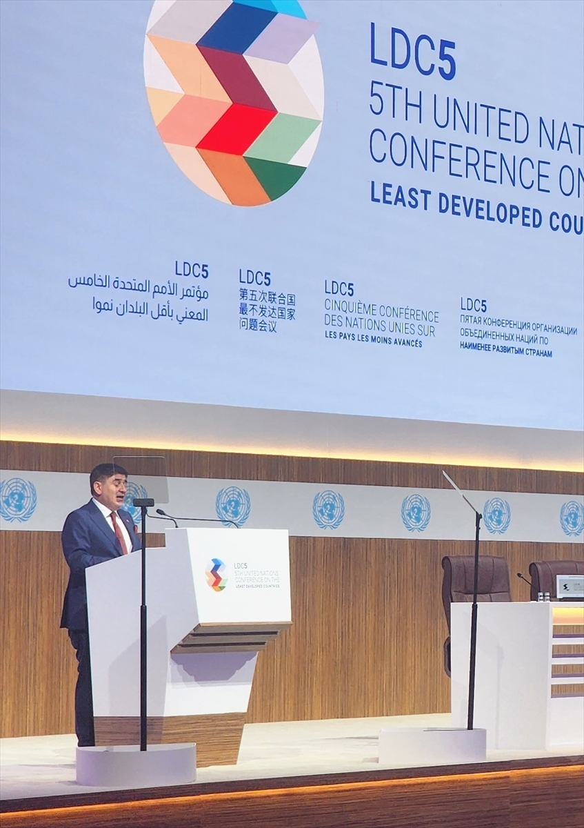 Türkiye'nin Doha Büyükelçisi Göksu BM En Az Gelişmiş Ülkeler 5. Konferansı'nda Konuştu: