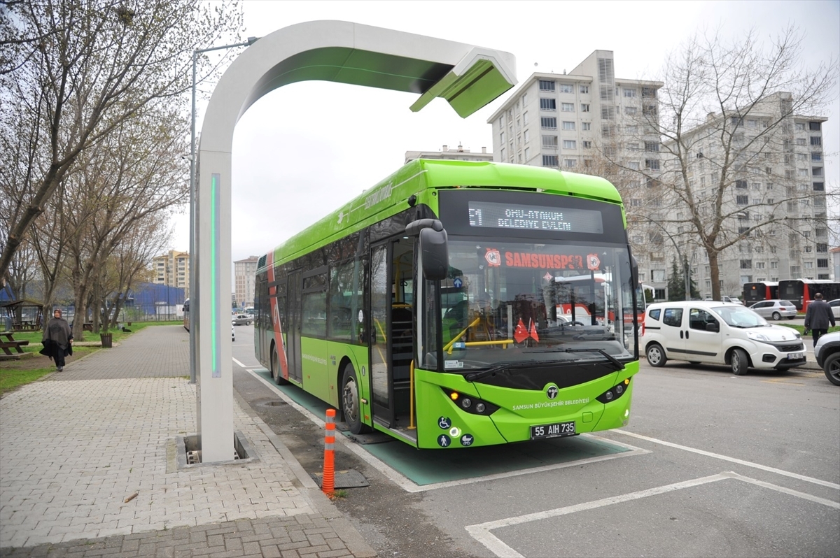 Samsun'da Elektrikli Otobüsler 7 Ayda 700 Bin Yolcu Taşındı 