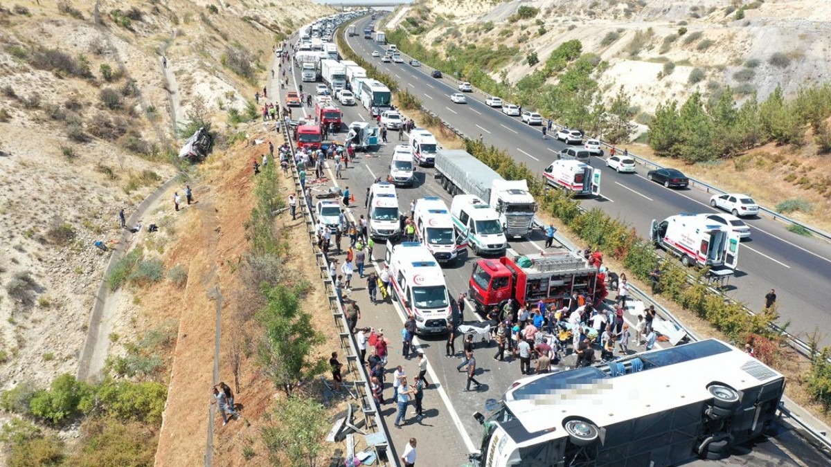 Gaziantep'te 16 Kişinin Öldüğü Kazaya İlişkin Otobüs Şoförünün Yargılanmasına Başlandı