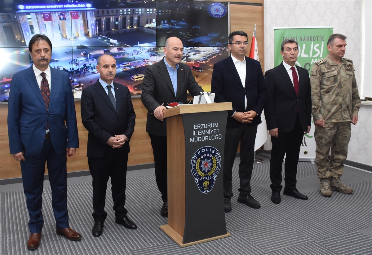 İçişleri Bakanı Soylu Erzurum'da 