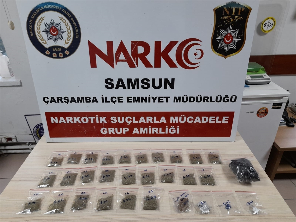 Samsun'da Uyuşturucu Operasyonunda 4 Zanlı Yakalandı  