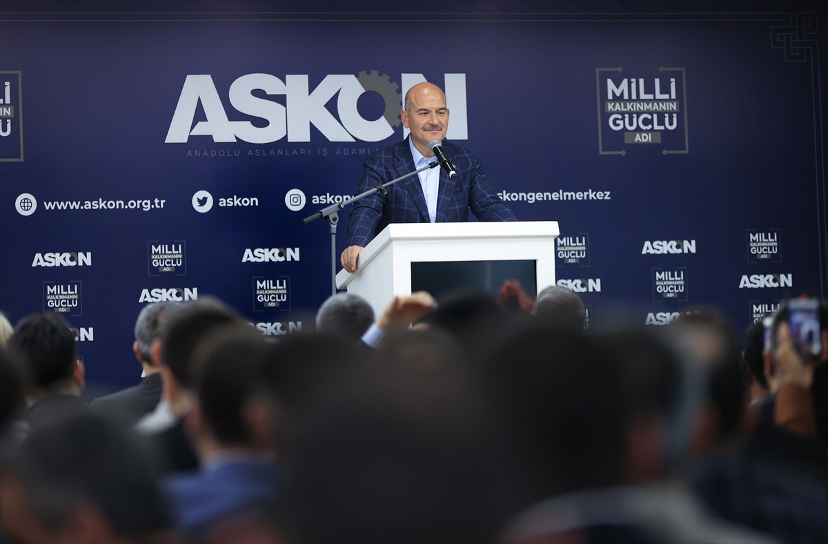 İçişleri Bakanı Soylu ASKON Genel Merkezi Ziyaretinde Konuştu