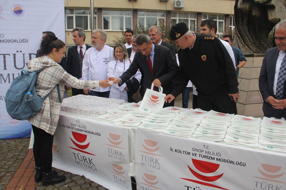 Sinop'ta Türk Mutfağı Haftası Kapsamında Yöresel Tatlar Tanıtıldı