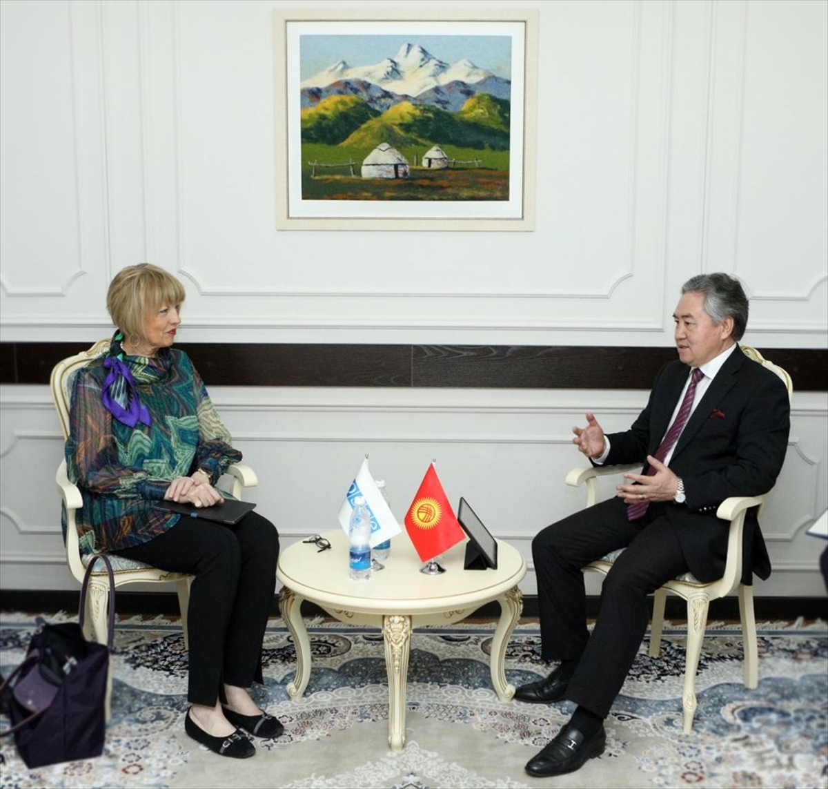Kırgızistan Dışişleri Bakanı Kulubayev  AGİT Genel Sekreteri Schmid İle Görüştü