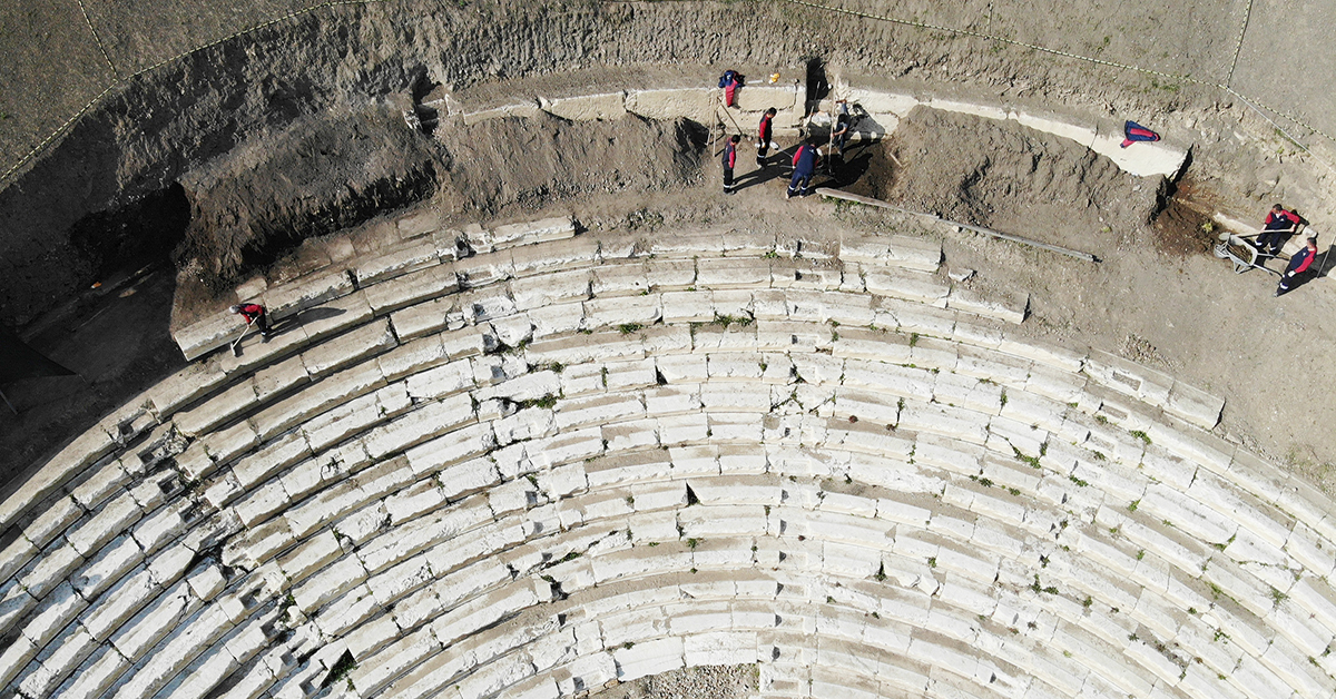 Kazı Çalışmalarının Sürdüğü Prusias Ad Hypium Antik Kenti, FPV Dron İle Görüntülendi