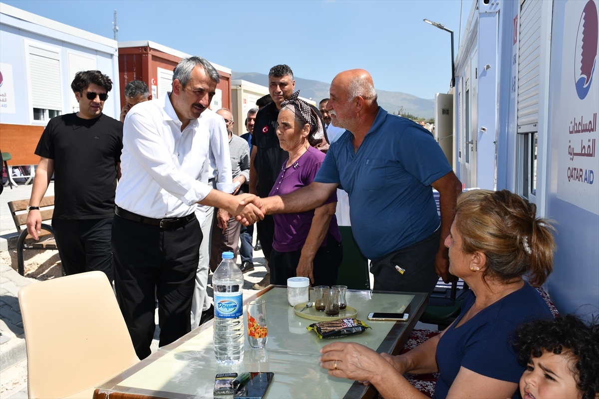 Hatay'da Yapımı Tamamlanan Katar-2 Konteyner Kenti'nin Teslimi Yapıldı