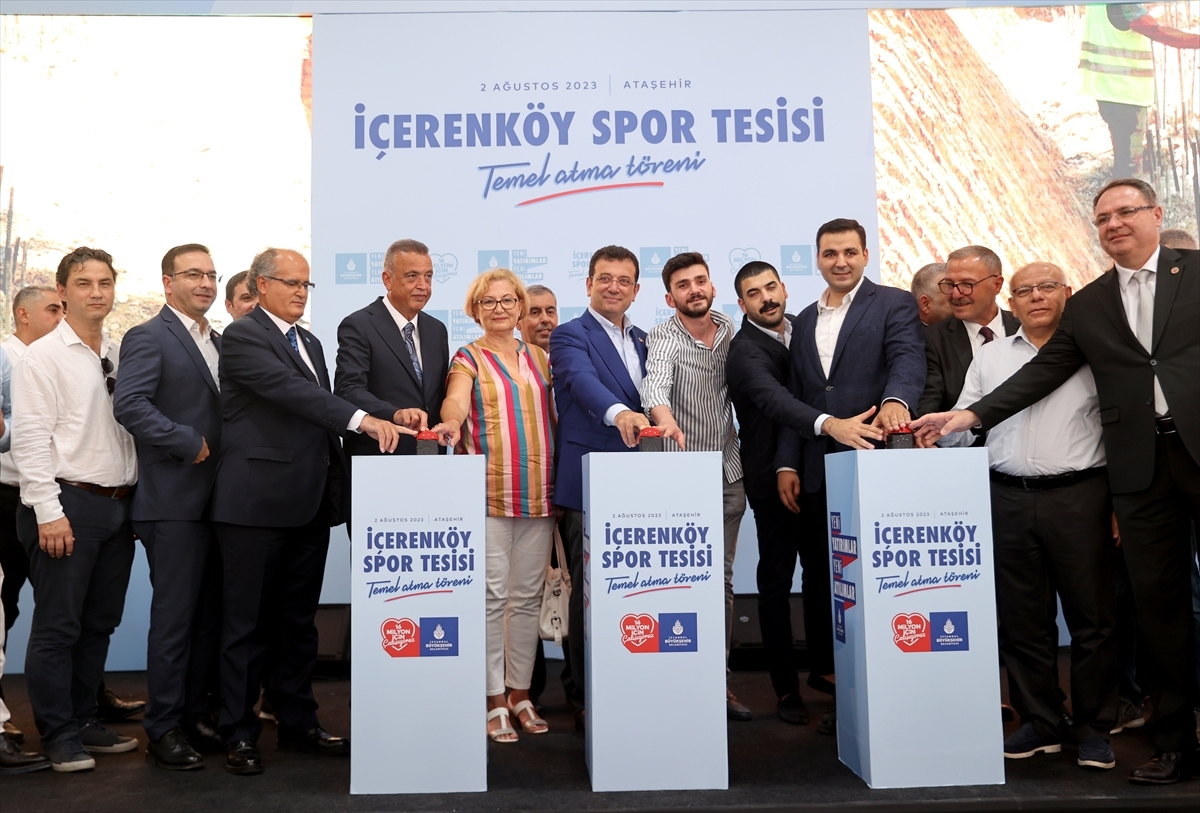 İBB'nin İçerenköy Spor Tesisi İçin Temel Atma Töreni Düzenlendi