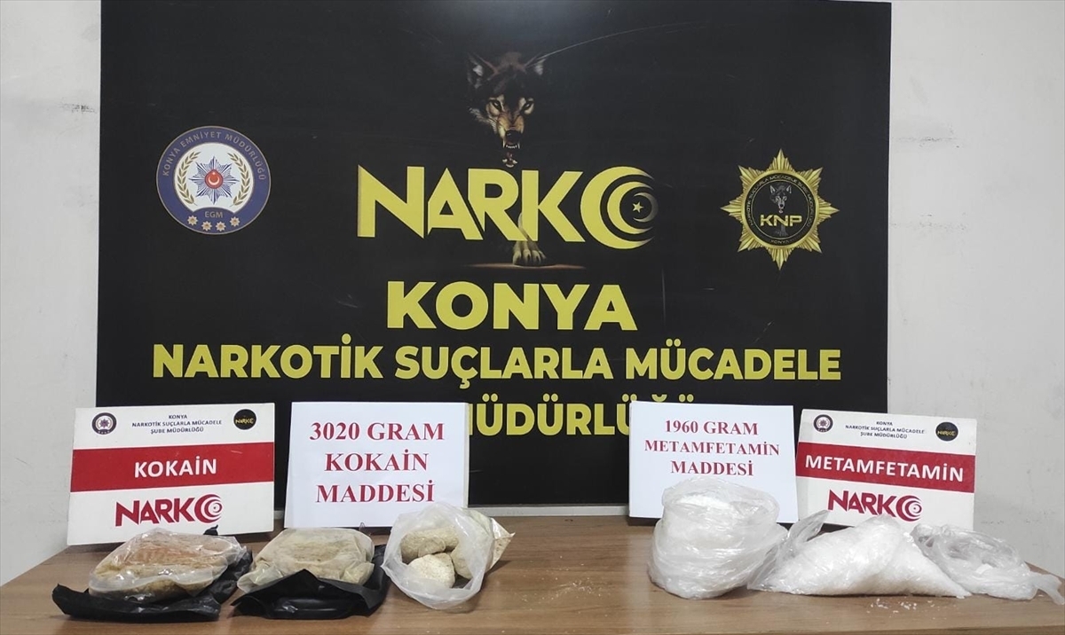 Konya'da Uyuşturucu Operasyonunda Yakalanan 4 Zanlı Tutuklandı