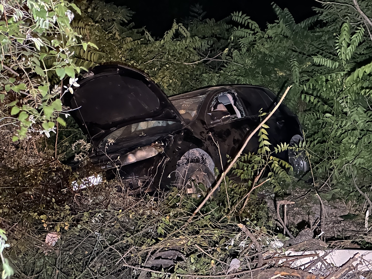 Karabük'te Yol Kenarına Devrilen Otomobildeki 3 Kişi Yaralandı